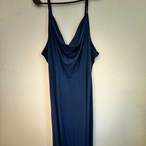 SHEIN Plus Split Thigh Cowl Neck Bridesmaid Dress